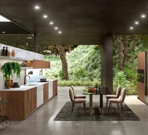 Cucina Moderna lineare Guadalupe 02 di Aran
