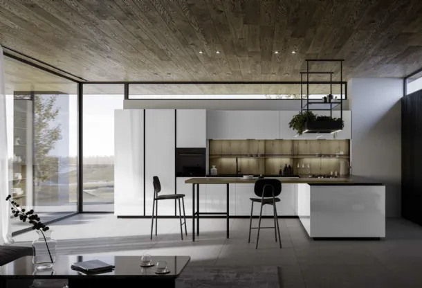Cucina Moderna con penisola Kalì 07 di Arredo3