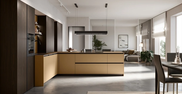 Cucina Moderna con penisola Kalì 10 di Arredo3