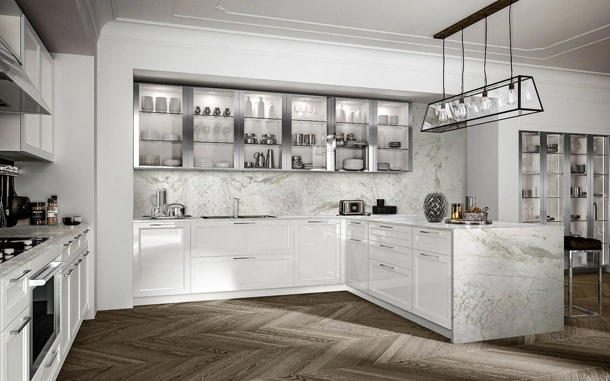 Cucina Moderna Marilyn con penisola di Composit