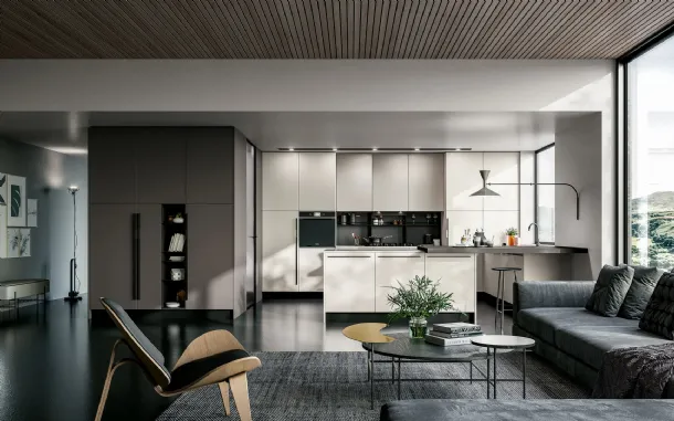 Cucina Moderna con penisola Round 03 di Arredo3