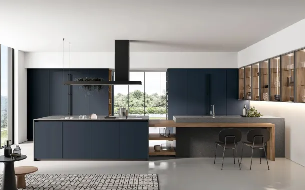 Cucina Moderna con penisola Time 03 di Arredo3