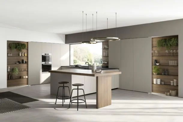 Cucina Moderna con penisola Time 04 di Arredo3