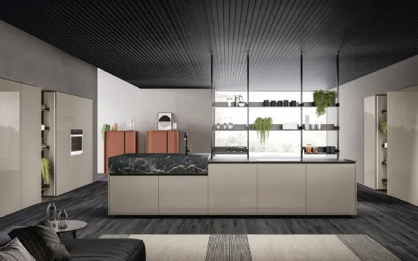 Cucina Moderna con isola Time 05 di Arredo3