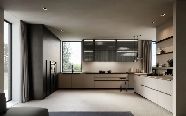 Cucina Moderna angolare Tratto 10 03 di Arredo3
