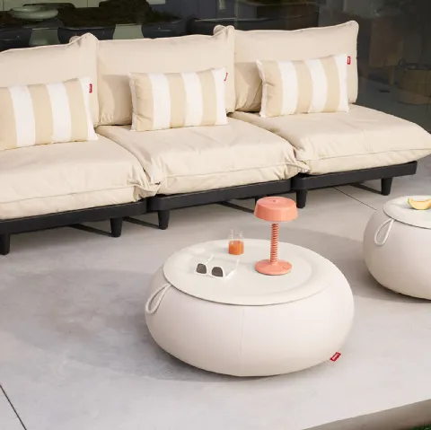 Tavolini gonfiabili con top in acciaio Humpty e Dumpty Outdoor di Fatboy