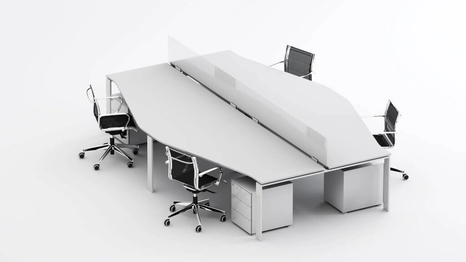 Scrivania operativa SM2573 di Zalf