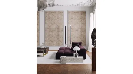 Carta da parati Adagio in multistrato di betulla decorato di Inkiostro Bianco