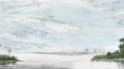 Carta da parati Lake di Inkiostro Bianco