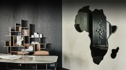 Specchio da parete in cristallo Africa Magnum di Cattelan Italia