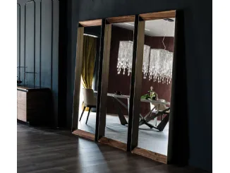 Specchio con cornice in legno Excalibur di Cattelan Italia