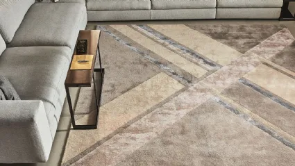 Tappeto con linee che si intrecciano Eikon di Ditre Italia