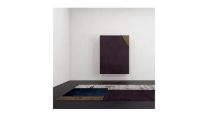 Tappeto con volto geometricamente stilizzato Face Two di Sirecom
