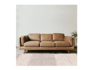 Tappeto con trame geometriche ispirate alla natura Palladium Semeli Rose di Sirecom