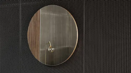 Specchio Musa con inserto in legno di Bonaldo