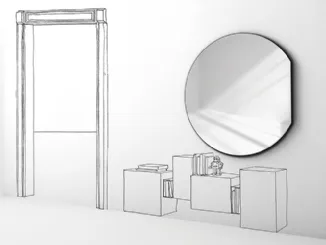 Specchio Sunset di Minotti Italia