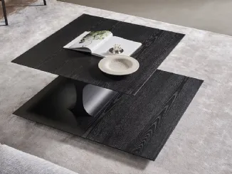 Tavolino in frassino carbone Kasumi di Bonaldo