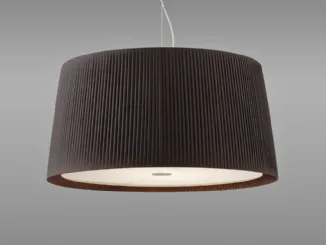 Lampada a sospensione Luxury in tessuto plissettato di Pentalight