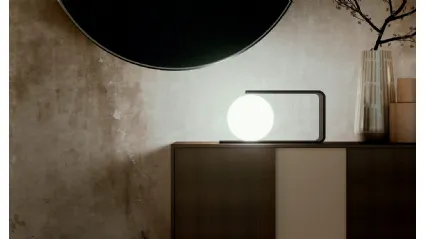 Lampada da tavolo Morsetto in metallo con sfera illuminante di Pentalight
