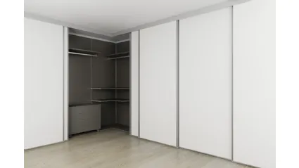Armadio Aliante con Boiserie interna di De Rosso
