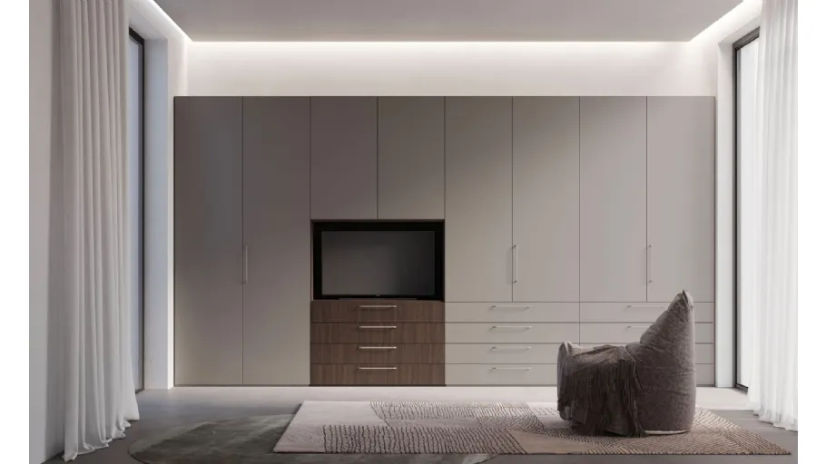 Armadio Night 50 con vano TV di Nardi Interni