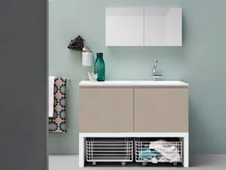 Mobile da Bagno in melaminico Acqua e Sapone Lavanderia 05 di Birex