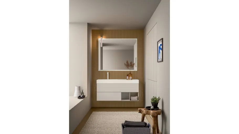 Mobile da Bagno Filo+ Push & Handle Creta opaco di Artesi
