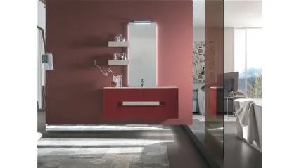 Mobile da Bagno in laccato rosso Atelie AT05 Artesi