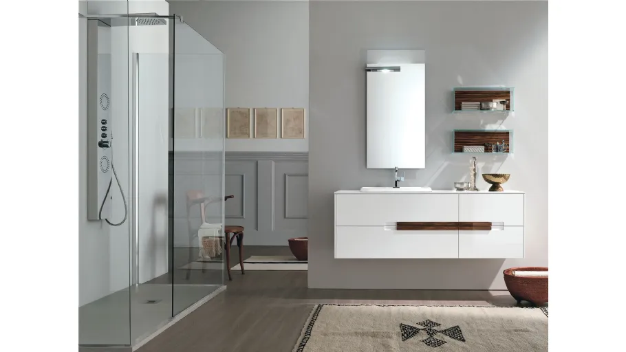 Mobile da bagno Ateliè in laccato opaco AT 07 di Artesi