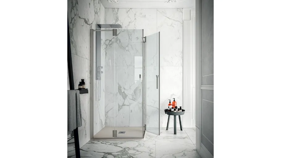Box doccia in alluminio h.200 cm Elegance di Agha
