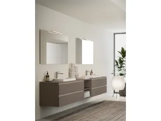 Mobile da Bagno Filo+ Horizon Rovere fumé di Artesi