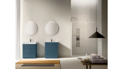 Mobile da Bagno Filo+ Push & Handle Blu Cobalto di Artesi