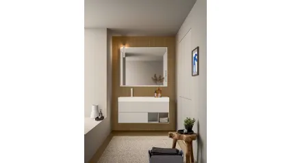 Mobile da Bagno Filo+ Push and Handle Creta Opaco di Artesi