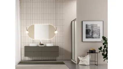 Mobile da Bagno Filo+ Push & Handle Fango di Artesi