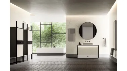 Mobile da Bagno Honey in Laminam Statuarietto di Cerasa