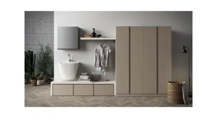Mobile da Lavanderia in laccato opaco Idrobox 05 di Birex