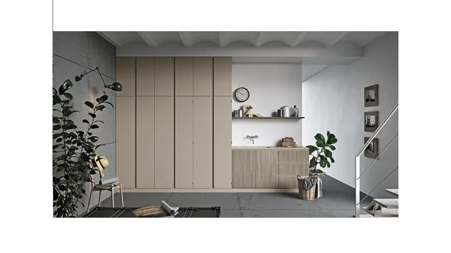 Mobile da Lavanderia in laccato opaco e melaminico Idrobox 08 di Birex