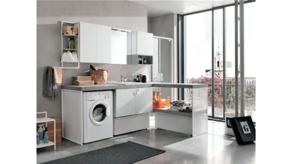Mobile da Bagno con penisola Lavanderia LV 05 Artesi