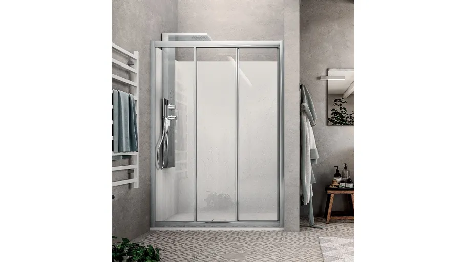 Box doccia in alluminio h.190 cm Light di Aghà