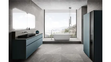Mobile da Bagno Nerolab in Grigio Bluastro di Cerasa