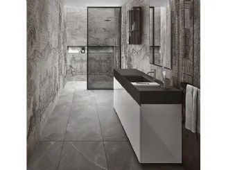 Mobile da Bagno Nerolab in laccato Bianco lucido di Cerasa