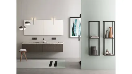 Mobile bagno con doppio lavabo Petra PT 59 di Artesi