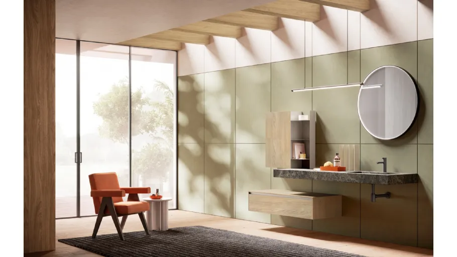 Mobile da Bagno Re-Start Play effetto legno di Artesi