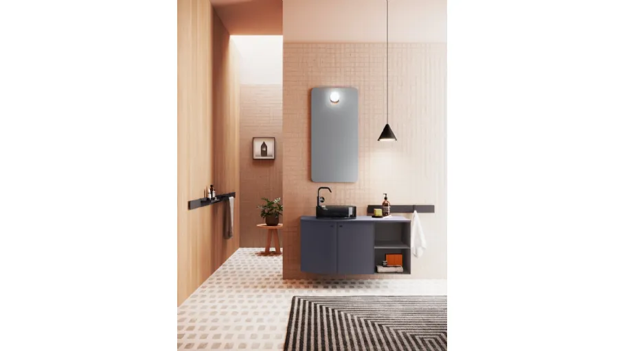 Mobile da Bagno Round in Laccato di Artesi