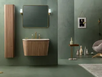 Mobile da Bagno Suede in Noce Canaletto di Cerasa