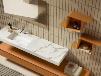 Mobile da Bagno Yang in Laccato di Artesi