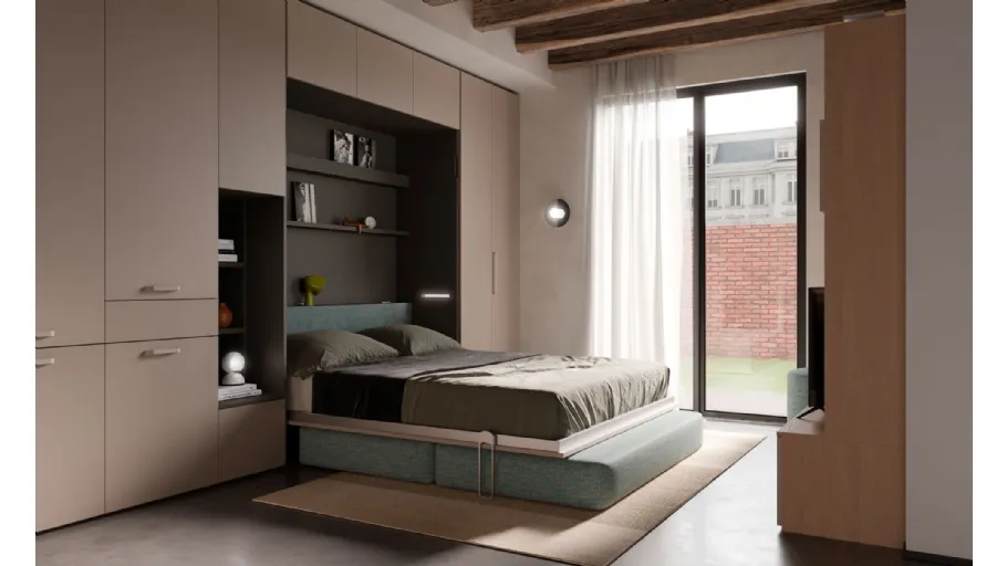 Letto a scomparsa Magic Matrimoniale di Nardi Interni