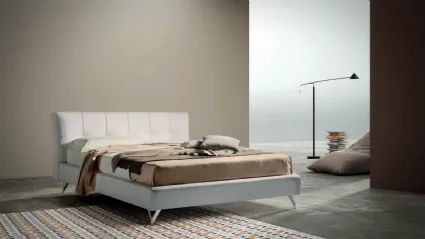 Letto con testiera in tessuto trapuntato Contemporary di Bside