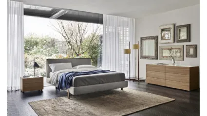Letto in tessuto imbottito Decor di Sangiacomo