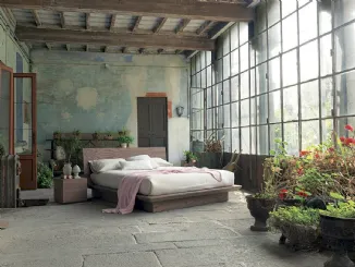 Letto in legno Quarantacinque con box contenitore di Fimar